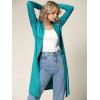 imageLock and Love Womens Long Cardigan  Fall Casual Draped Open Front Lightweight Duster with Long SleevesWsk1048jade