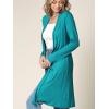 imageLock and Love Womens Long Cardigan  Fall Casual Draped Open Front Lightweight Duster with Long SleevesWsk1048jade