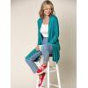 imageLock and Love Womens Long Cardigan  Fall Casual Draped Open Front Lightweight Duster with Long SleevesWsk1048jade