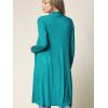 imageLock and Love Womens Long Cardigan  Fall Casual Draped Open Front Lightweight Duster with Long SleevesWsk1048jade