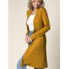 imageLock and Love Womens Long Cardigan  Fall Casual Draped Open Front Lightweight Duster with Long SleevesWsk1048mustard