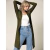 imageLock and Love Womens Long Cardigan  Fall Casual Draped Open Front Lightweight Duster with Long SleevesWsk1048olive