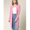 imageLock and Love Womens Long Cardigan  Fall Casual Draped Open Front Lightweight Duster with Long SleevesWsk1048pink