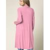 imageLock and Love Womens Long Cardigan  Fall Casual Draped Open Front Lightweight Duster with Long SleevesWsk1048pink