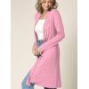 imageLock and Love Womens Long Cardigan  Fall Casual Draped Open Front Lightweight Duster with Long SleevesWsk1048pink
