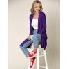 imageLock and Love Womens Long Cardigan  Fall Casual Draped Open Front Lightweight Duster with Long SleevesWsk1048purple