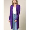 imageLock and Love Womens Long Cardigan  Fall Casual Draped Open Front Lightweight Duster with Long SleevesWsk1048purple