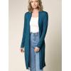 imageLock and Love Womens Long Cardigan  Fall Casual Draped Open Front Lightweight Duster with Long SleevesWsk1048teal