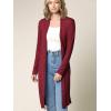 imageLock and Love Womens Long Cardigan  Fall Casual Draped Open Front Lightweight Duster with Long SleevesWsk1048wine
