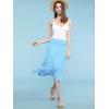 imageLock and Love Womens Solid Ombre Lightweight Flare Midi Pull On Closure Skirt SXXXL Plus SizeWb1105aqua