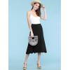 imageLock and Love Womens Solid Ombre Lightweight Flare Midi Pull On Closure Skirt SXXXL Plus SizeWb1105black