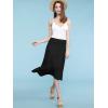 imageLock and Love Womens Solid Ombre Lightweight Flare Midi Pull On Closure Skirt SXXXL Plus SizeWb1105black