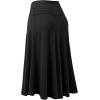 imageLock and Love Womens Solid Ombre Lightweight Flare Midi Pull On Closure Skirt SXXXL Plus SizeWb1105black