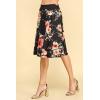 imageLock and Love Womens Solid Ombre Lightweight Flare Midi Pull On Closure Skirt SXXXL Plus SizeWb1105blackfloral