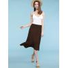 imageLock and Love Womens Solid Ombre Lightweight Flare Midi Pull On Closure Skirt SXXXL Plus SizeWb1105brown