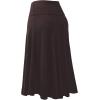 imageLock and Love Womens Solid Ombre Lightweight Flare Midi Pull On Closure Skirt SXXXL Plus SizeWb1105brown