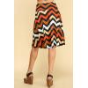 imageLock and Love Womens Solid Ombre Lightweight Flare Midi Pull On Closure Skirt SXXXL Plus SizeWb1105chevron