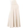 imageLock and Love Womens Solid Ombre Lightweight Flare Midi Pull On Closure Skirt SXXXL Plus SizeWb1105cream