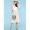 imageLock and Love Womens Solid Ombre Lightweight Flare Midi Pull On Closure Skirt SXXXL Plus SizeWb1105cream