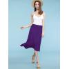 imageLock and Love Womens Solid Ombre Lightweight Flare Midi Pull On Closure Skirt SXXXL Plus SizeWb1105darkpurple