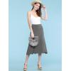 imageLock and Love Womens Solid Ombre Lightweight Flare Midi Pull On Closure Skirt SXXXL Plus SizeWb1105heatherdarkgrey