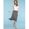 imageLock and Love Womens Solid Ombre Lightweight Flare Midi Pull On Closure Skirt SXXXL Plus SizeWb1105heatherdarkgrey