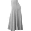 imageLock and Love Womens Solid Ombre Lightweight Flare Midi Pull On Closure Skirt SXXXL Plus SizeWb1105heathergrey