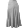 imageLock and Love Womens Solid Ombre Lightweight Flare Midi Pull On Closure Skirt SXXXL Plus SizeWb1105heathergrey