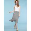 imageLock and Love Womens Solid Ombre Lightweight Flare Midi Pull On Closure Skirt SXXXL Plus SizeWb1105heathergrey