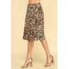 imageLock and Love Womens Solid Ombre Lightweight Flare Midi Pull On Closure Skirt SXXXL Plus SizeWb1105leopard