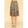 imageLock and Love Womens Solid Ombre Lightweight Flare Midi Pull On Closure Skirt SXXXL Plus SizeWb1105leopard