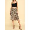 imageLock and Love Womens Solid Ombre Lightweight Flare Midi Pull On Closure Skirt SXXXL Plus SizeWb1105leopard