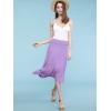 imageLock and Love Womens Solid Ombre Lightweight Flare Midi Pull On Closure Skirt SXXXL Plus SizeWb1105lilac