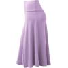 imageLock and Love Womens Solid Ombre Lightweight Flare Midi Pull On Closure Skirt SXXXL Plus SizeWb1105lilac
