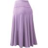 imageLock and Love Womens Solid Ombre Lightweight Flare Midi Pull On Closure Skirt SXXXL Plus SizeWb1105lilac