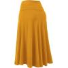 imageLock and Love Womens Solid Ombre Lightweight Flare Midi Pull On Closure Skirt SXXXL Plus SizeWb1105mustard