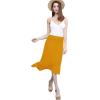 imageLock and Love Womens Solid Ombre Lightweight Flare Midi Pull On Closure Skirt SXXXL Plus SizeWb1105mustard