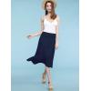 imageLock and Love Womens Solid Ombre Lightweight Flare Midi Pull On Closure Skirt SXXXL Plus SizeWb1105navy