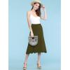 imageLock and Love Womens Solid Ombre Lightweight Flare Midi Pull On Closure Skirt SXXXL Plus SizeWb1105olive