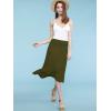 imageLock and Love Womens Solid Ombre Lightweight Flare Midi Pull On Closure Skirt SXXXL Plus SizeWb1105olive