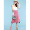 imageLock and Love Womens Solid Ombre Lightweight Flare Midi Pull On Closure Skirt SXXXL Plus SizeWb1105pink