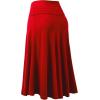 imageLock and Love Womens Solid Ombre Lightweight Flare Midi Pull On Closure Skirt SXXXL Plus SizeWb1105red