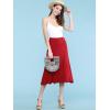 imageLock and Love Womens Solid Ombre Lightweight Flare Midi Pull On Closure Skirt SXXXL Plus SizeWb1105red