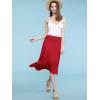 imageLock and Love Womens Solid Ombre Lightweight Flare Midi Pull On Closure Skirt SXXXL Plus SizeWb1105red