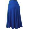 imageLock and Love Womens Solid Ombre Lightweight Flare Midi Pull On Closure Skirt SXXXL Plus SizeWb1105royalbrite