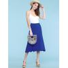 imageLock and Love Womens Solid Ombre Lightweight Flare Midi Pull On Closure Skirt SXXXL Plus SizeWb1105royalbrite