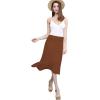 imageLock and Love Womens Solid Ombre Lightweight Flare Midi Pull On Closure Skirt SXXXL Plus SizeWb1105rust