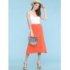 imageLock and Love Womens Solid Ombre Lightweight Flare Midi Pull On Closure Skirt SXXXL Plus SizeWb1105salmon