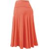 imageLock and Love Womens Solid Ombre Lightweight Flare Midi Pull On Closure Skirt SXXXL Plus SizeWb1105salmon