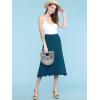 imageLock and Love Womens Solid Ombre Lightweight Flare Midi Pull On Closure Skirt SXXXL Plus SizeWb1105teal